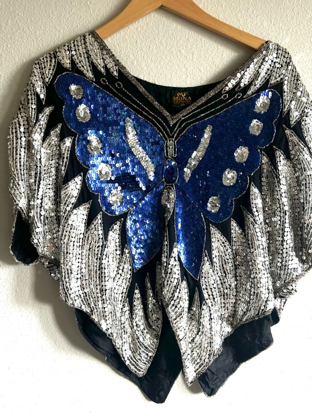 Iconic Vintage Butterfly sequins top